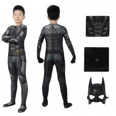 Kids Justice League Jumpsuit Batman Bruce Wayne Cosplay Suit